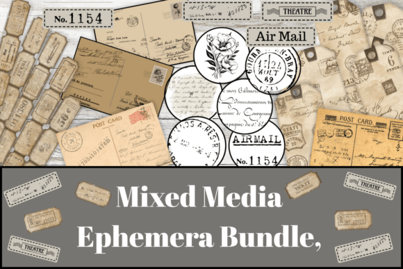 Download Mixed Media Ephemera Bundle, - Ephemera Collection