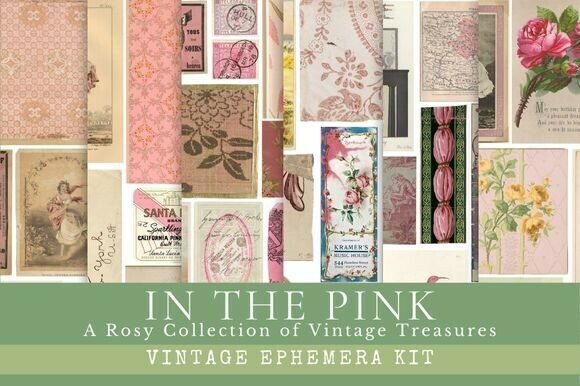 Download In the Pink | Vintage Ephemera Kit - Ephemera Collection