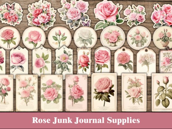Download Rose Flowers Ephemera Craft Supplies - Ephemera Collection