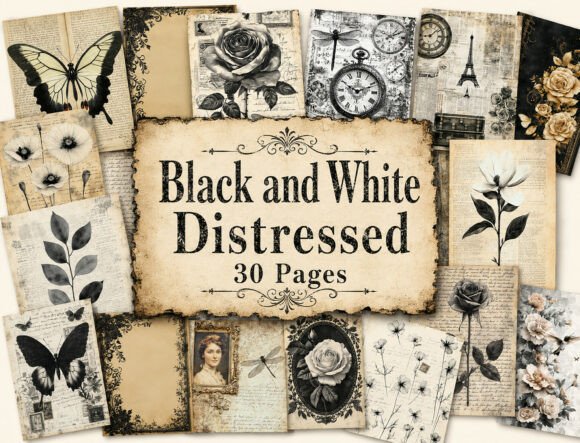 Download Vintage Ephemera Junk Journal Pages - Ephemera Collection