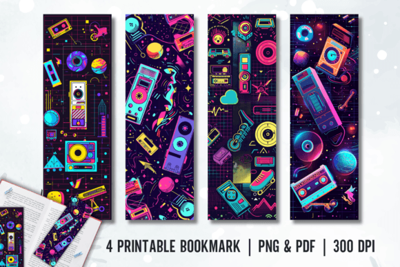 Download 1980s Inspired Retro Digital Bookmak - Retro Collection