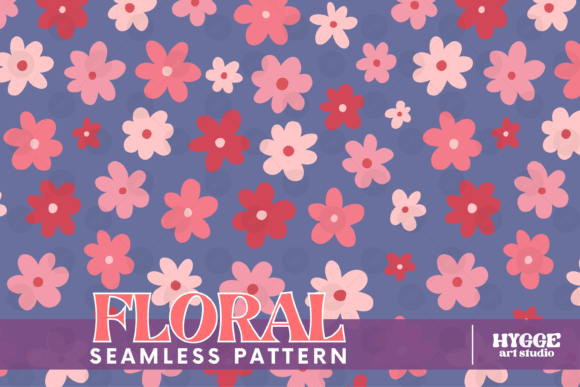 Download Retro Flowers Seamless Pattern Paper PNG - Retro Collection